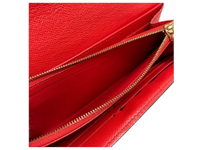 Sarah Cartera larga de lona Monogram Louis Vuitton Roja Monograma - vista 6