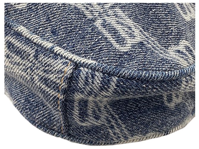 Le Cagole Balenciaga 695814 Le Cagol Borsa a Mano 2 Vie in Denim Blu - vista 16