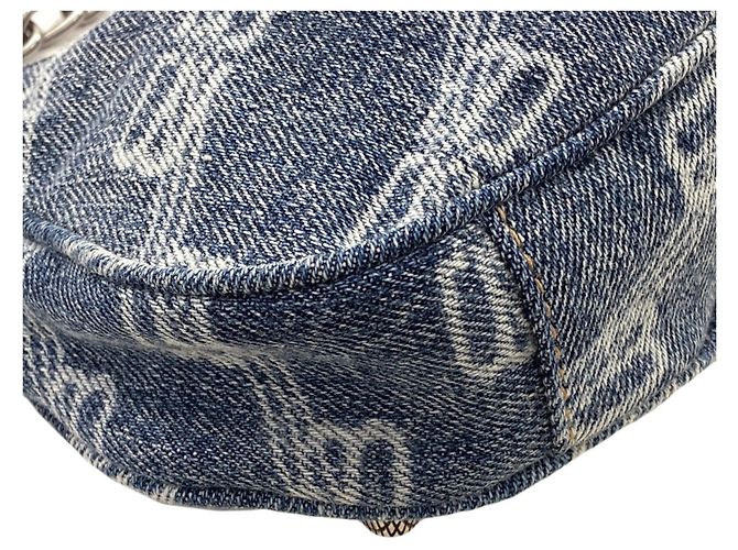 Le Cagole Balenciaga 695814 Le Cagol Borsa a Mano 2 Vie in Denim Blu - vista 17