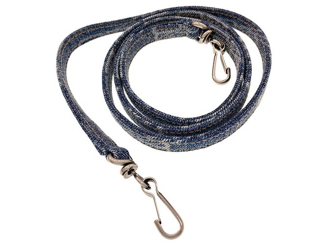 Le Cagole Balenciaga 695814 Le Cagol Borsa a Mano 2 Vie in Denim Blu - vista 8