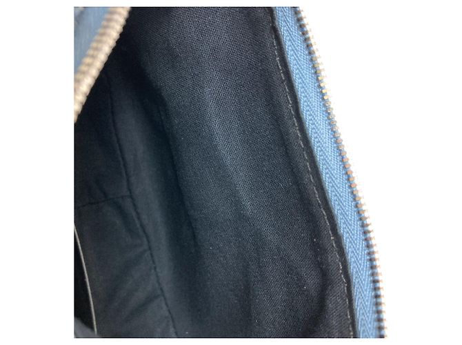 Le Cagole Balenciaga 695814 Le Cagol Borsa a Mano 2 Vie in Denim Blu - vista 9