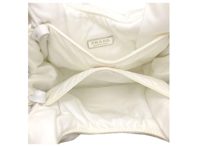 Bolso de nylon blanco Prada - vista 6