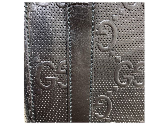 Gucci 696010 Mini Bolsa GG Embossada Preto - vista 12