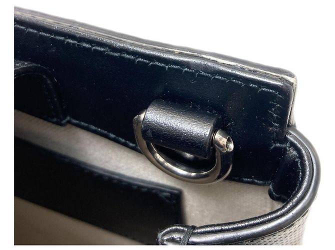Gucci 696010 Mini Bolsa GG Embossada Preto - vista 14