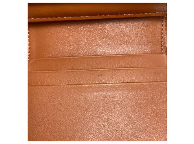 Céline Portafoglio bi-fold Celine Triomphe con patta Marrone - vista 15