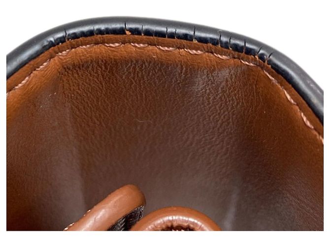 Céline Portafoglio bi-fold Celine Triomphe con patta Marrone - vista 18
