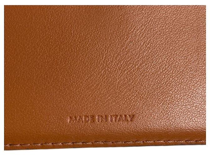 Céline Portafoglio bi-fold Celine Triomphe con patta Marrone - vista 9