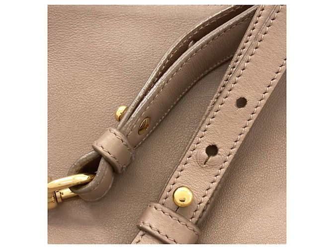 Borsa in pelle grigia Salvatore Ferragamo Marrone - vista 19