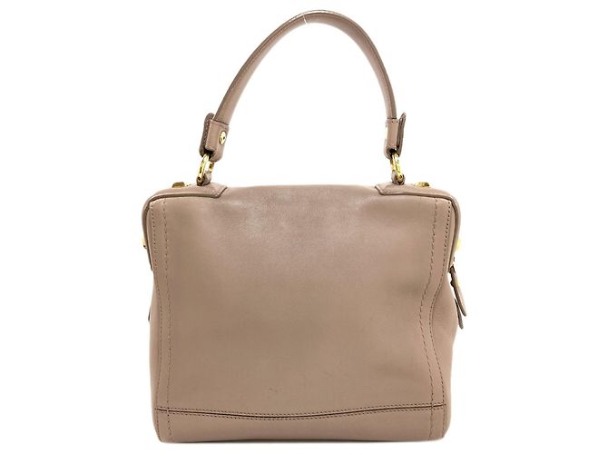 Borsa in pelle grigia Salvatore Ferragamo Marrone - vista 2