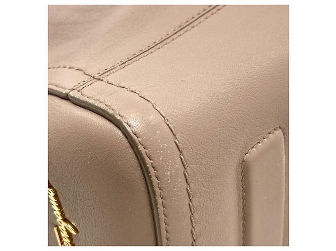 Borsa in pelle grigia Salvatore Ferragamo Marrone - vista 25