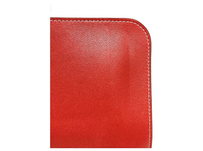 Monedero Duo Dogon GM de Hermès Roja - vista 13
