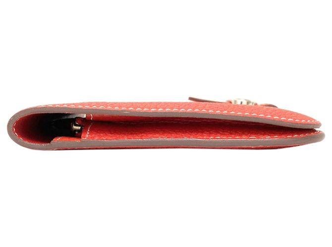 Monedero Duo Dogon GM de Hermès Roja - vista 3