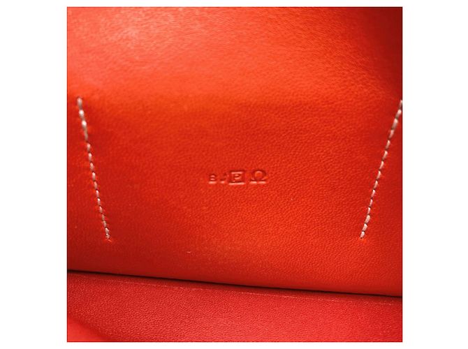 Monedero Duo Dogon GM de Hermès Roja - vista 9