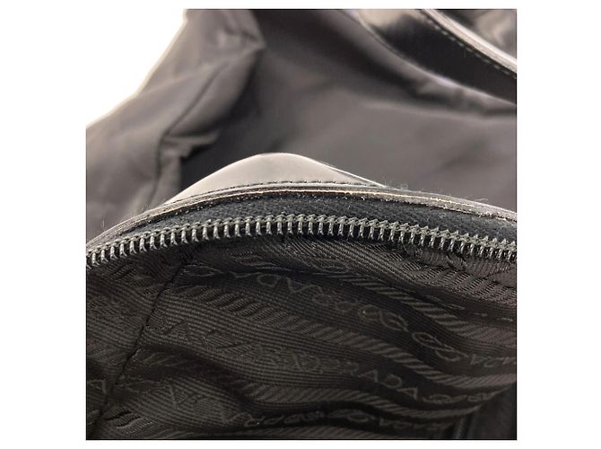 Borsa in nylon nera Prada Nero - vista 14