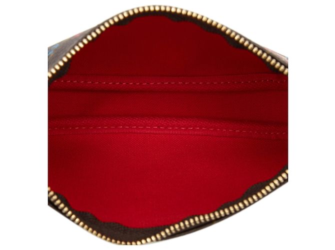 Mini Pochette Accessoires Vivienne Natale Monogramma Marrone Louis Vuitton - vista 4