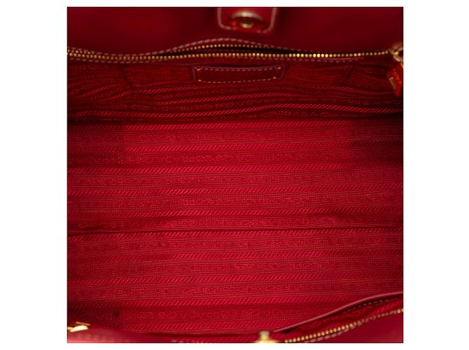 Borsa Canapa in tela beige Saffiano di Prada - vista 4