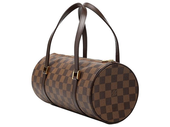 Louis Vuitton Papillon 26 in Damier Ébène marrone - vista 2