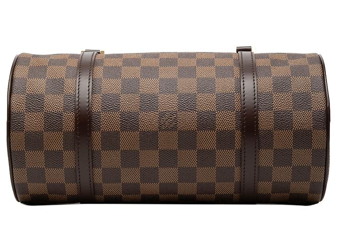 Louis Vuitton Papillon 26 in Damier Ébène marrone - vista 3