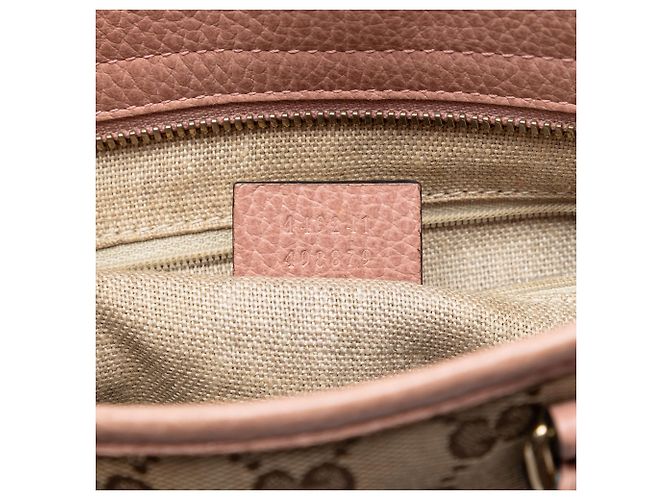 Gucci Beiger kleiner GG Canvas Bree Shopper - Ansicht 6