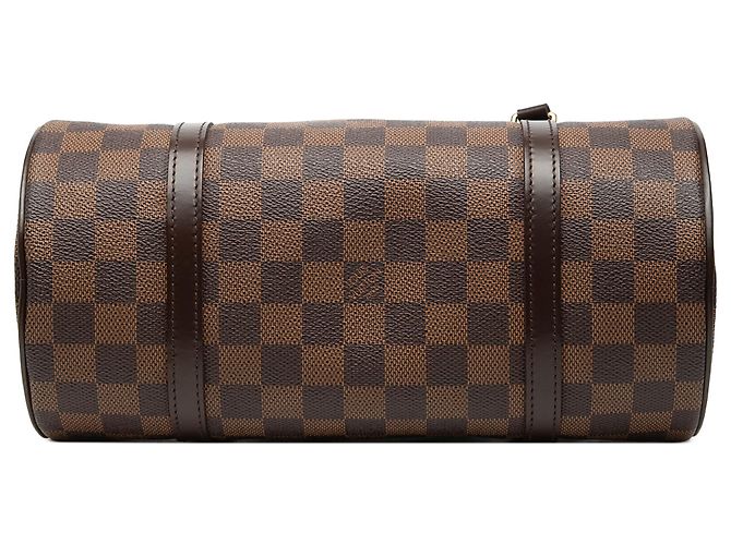 Louis Vuitton Papillon 26 in Damier Ébène marrone - vista 3