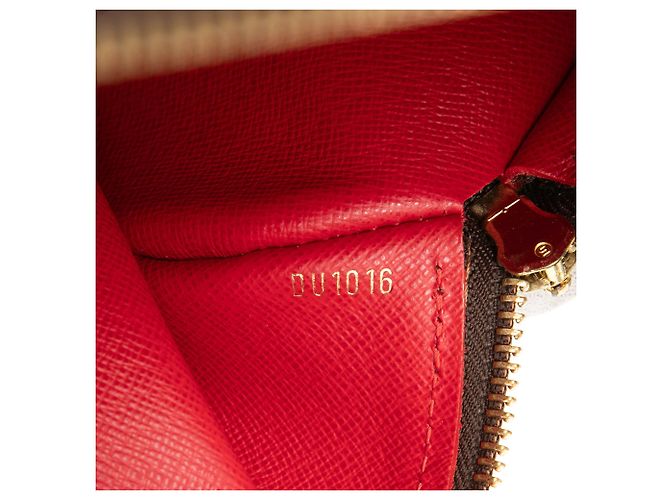 Louis Vuitton Papillon 26 in Damier Ébène marrone - vista 6
