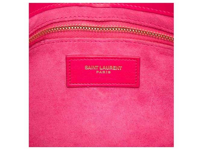 Saint Laurent Rosa Pelle di Vitello Liscia Le 5 a 7 - vista 5