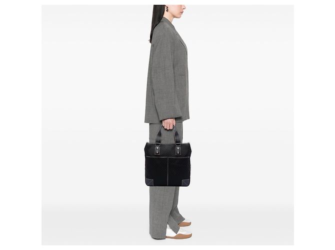 16 Céline Schwarze Macadam-Canvas-Tasche von Celine - Ansicht 7