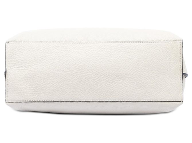 Bamboo Borsa quotidiana media in pelle bianca con bambù Gucci Bianco - vista 3
