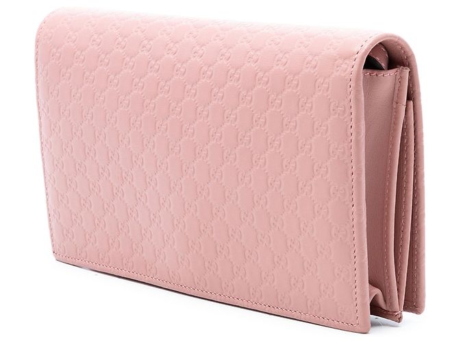 Portafoglio Gucci Microguccissima Rosa con Tracolla - vista 2