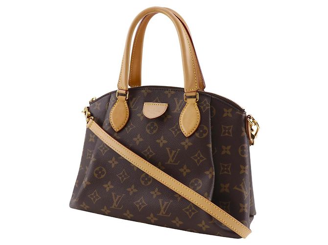 Louis Vuitton Monogram Marrone Rivoli PM - vista 3