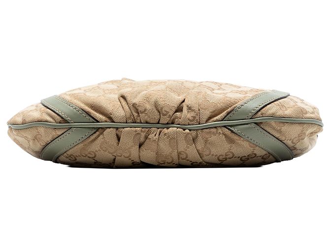 Borsa a tracolla Gucci in tela GG beige Abbey D Ring - vista 3