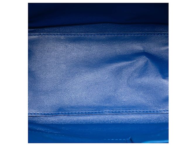 Luggage Céline Bolsa de viagem Celine em couro de bezerro micro liso azul - vista 4