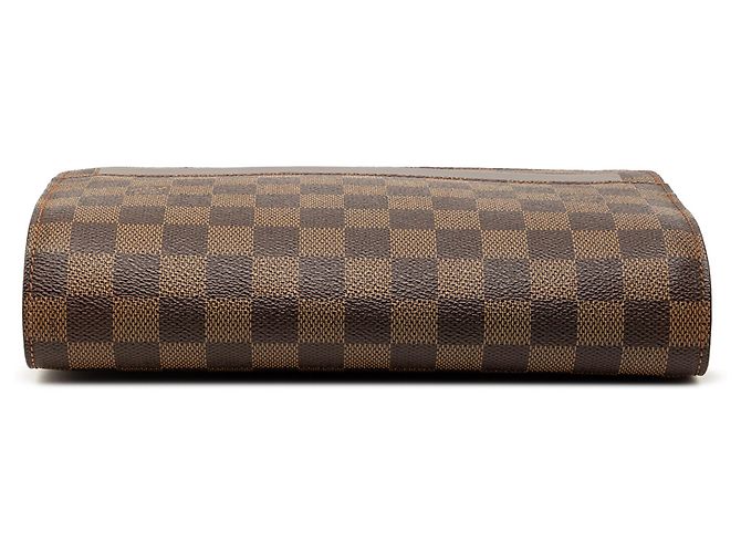 Pochette Saint Louis Damier Ebene Marrone Louis Vuitton - vista 3