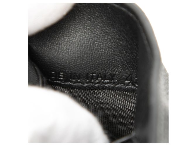 Saddle Billetera trifold de piel de ternera granulada negra Dior Negro - vista 6