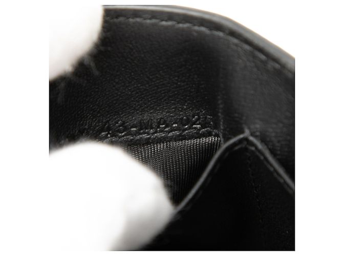 Saddle Billetera trifold de piel de ternera granulada negra Dior Negro - vista 7