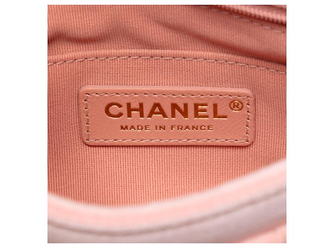 Chanel Mini Flap in Velluto Trapuntato Rosa con Doppio Telaio - vista 5
