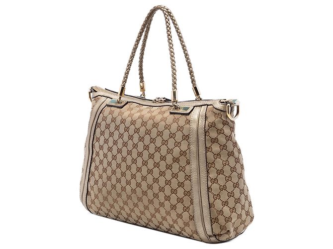 Bolsa tote conversível Bella em lona GG bege da Gucci - vista 2