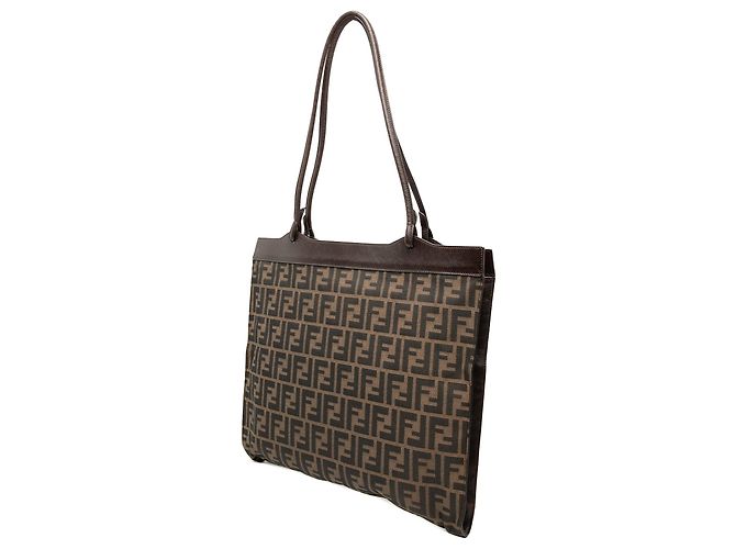 Fendi Braune Zucca Canvas Tote - Ansicht 2