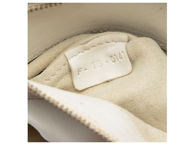 Céline Borsa tote verticale bicolore in pelle bianca Celine - vista 6