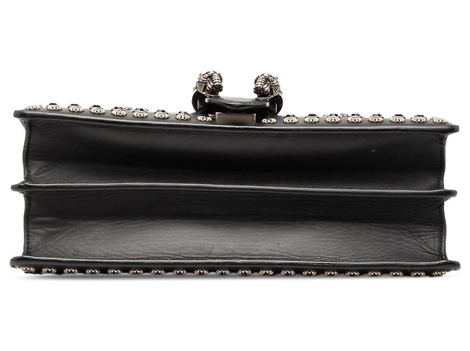 Borsa a spalla Dionysus in pelle di vitello nera media con borchie Gucci Nero - vista 3