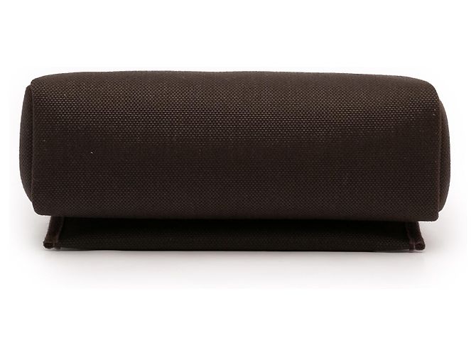 Herbag Zip 20 in Tela Militare Marrone e Vacca Hunter di Hermès Marrone scuro - vista 3