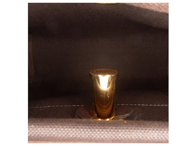 Herbag Zip 20 in Tela Militare Marrone e Vacca Hunter di Hermès Marrone scuro - vista 4