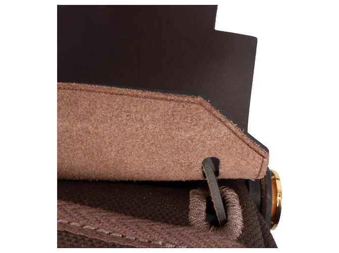 Herbag Zip 20 in Tela Militare Marrone e Vacca Hunter di Hermès Marrone scuro - vista 6