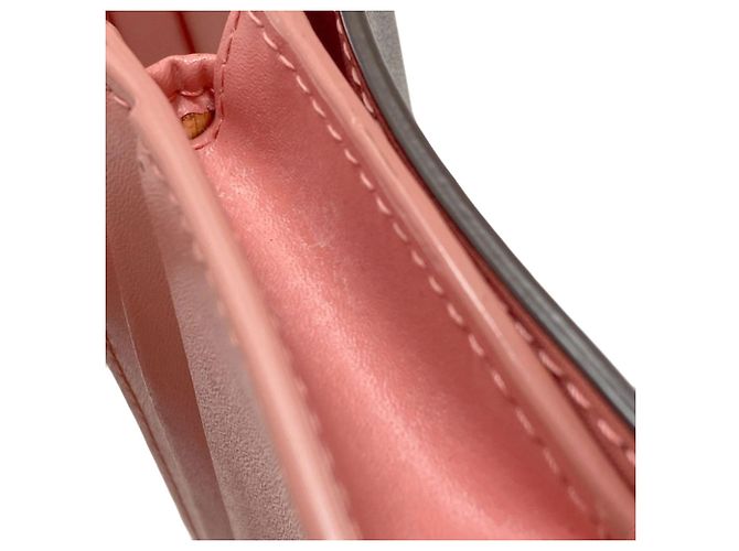 Cartera de cuero bi-fold Vara Ribbon de Salvatore Ferragamo Castaño Rosa - vista 12