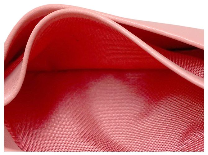 Cartera de cuero bi-fold Vara Ribbon de Salvatore Ferragamo Castaño Rosa - vista 14
