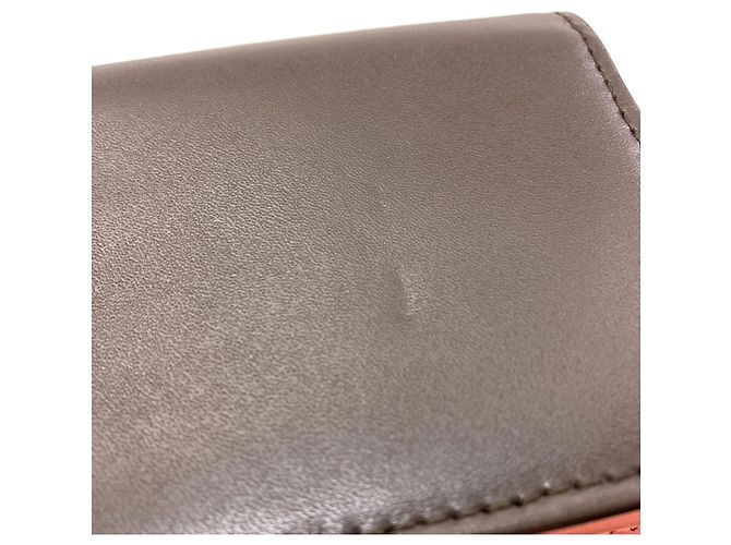 Cartera de cuero bi-fold Vara Ribbon de Salvatore Ferragamo Castaño Rosa - vista 19