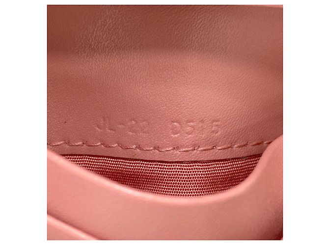Cartera de cuero bi-fold Vara Ribbon de Salvatore Ferragamo Castaño Rosa - vista 8