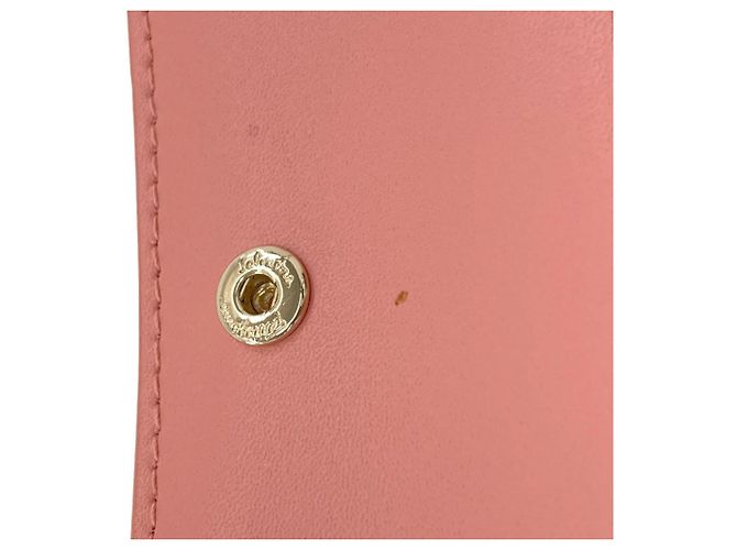 Cartera de cuero bi-fold Vara Ribbon de Salvatore Ferragamo Castaño Rosa - vista 9