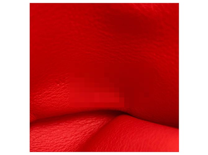 Hermès Hermes Avec Soie Bi-Fold Geldbörse Rot Beige - Ansicht 8