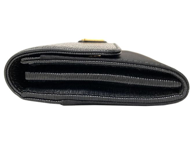 Prada Triangle Long Wallet Black - view 3